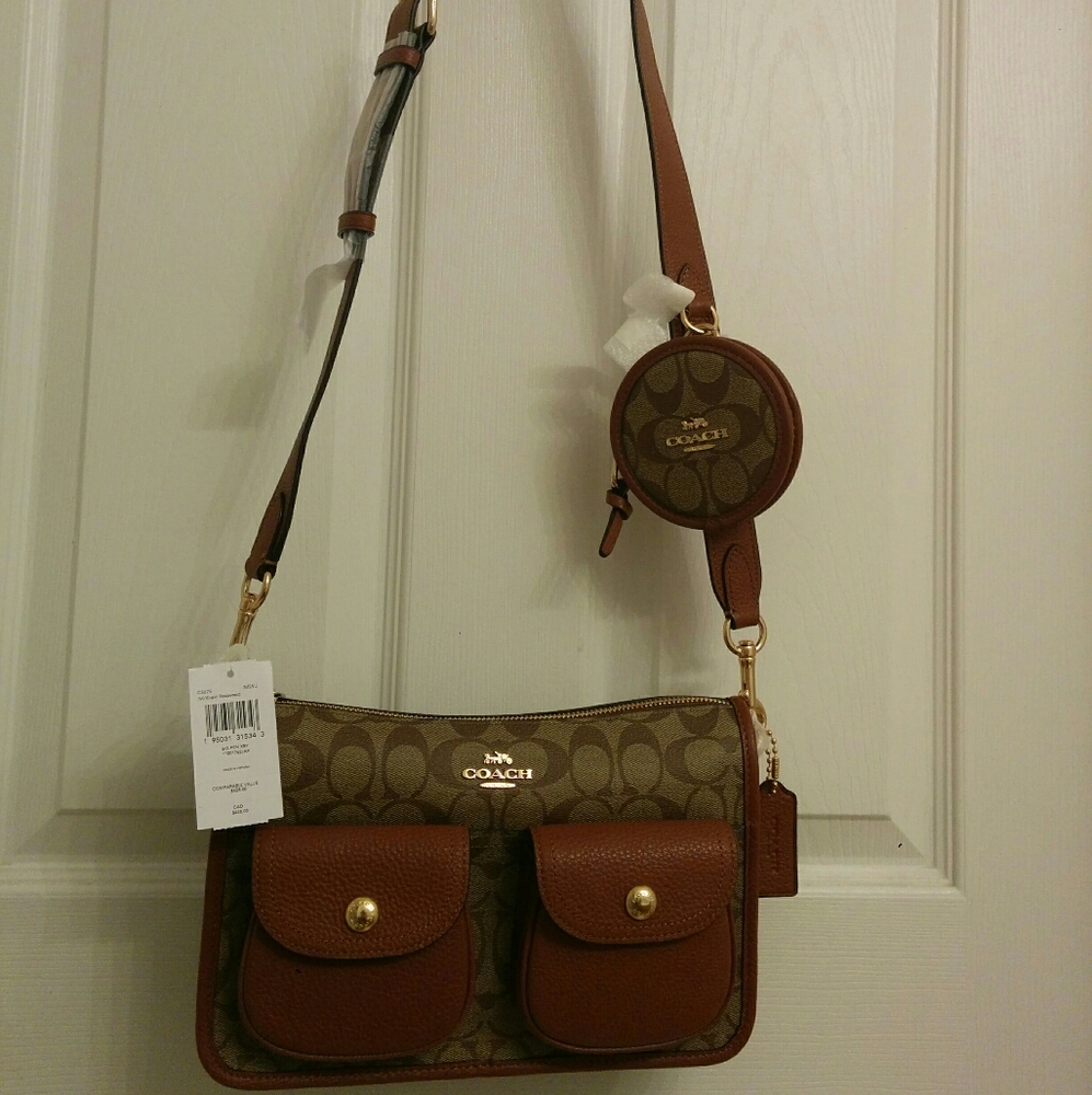Coach Signature Pennie Crossbody with Coin Case